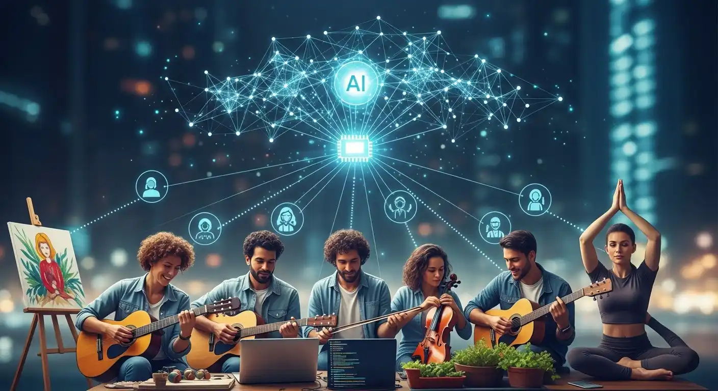 <img src="ai_hobby_journey.webp" alt="AI 기술을 활용해 자신에게 적합한 취미를 찾는 심리적 여정을 시각화한 이미지입니다">