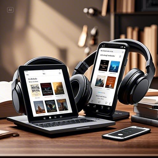 시각장애인을 위한 음성도서 제작 기술 오디오북, 독서지원을 보여주는 이미지