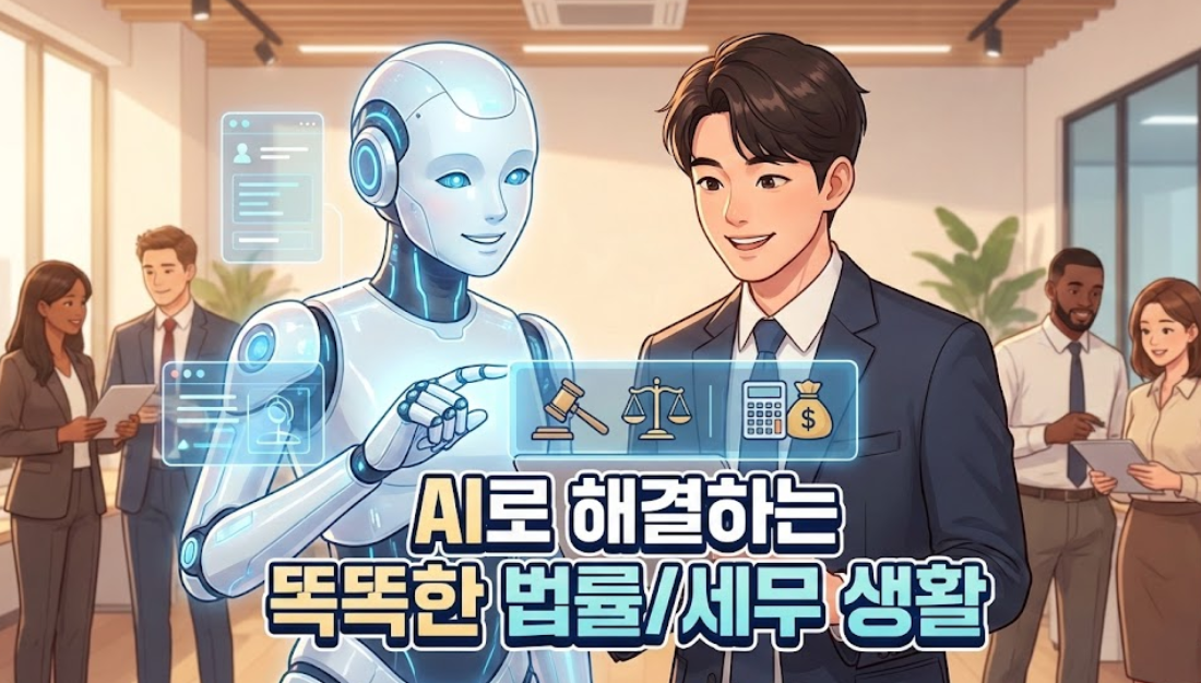 미래 지향적인 AI 상담사와 스마트폰을 사용하는 사라과 대화하는 모습