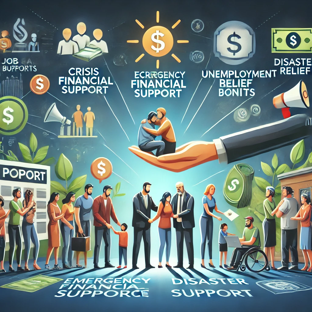 긴급 생계비 지원 제도 (위기 가구 지원, 실업 급여, 재난 지원금)