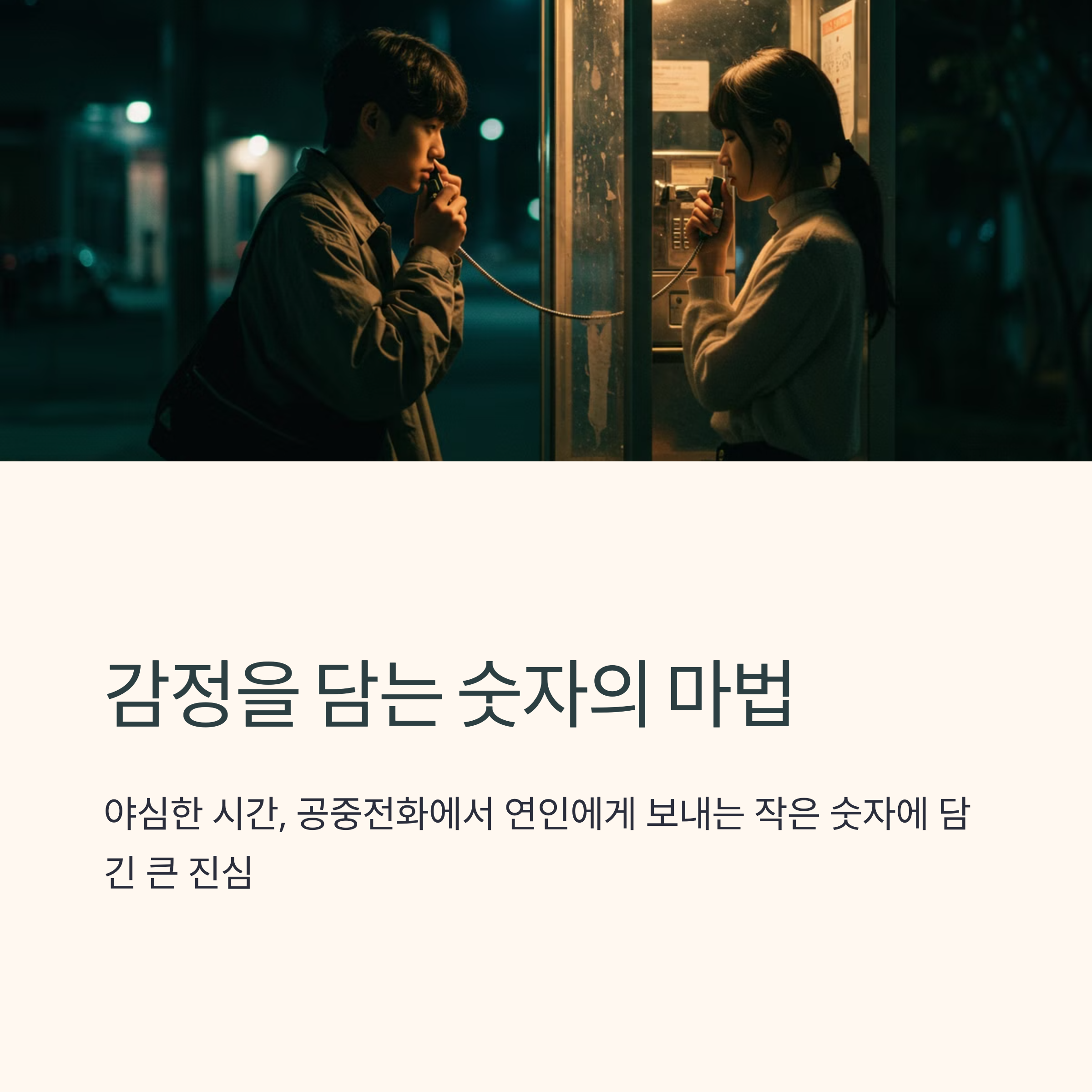 숫자는 감정을 담는 상징