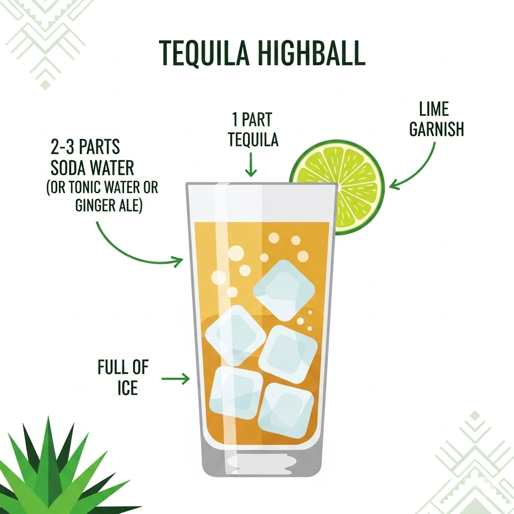 데킬라 하이볼 만드는 법|상큼하고 강렬한 멕시칸 칵테일
