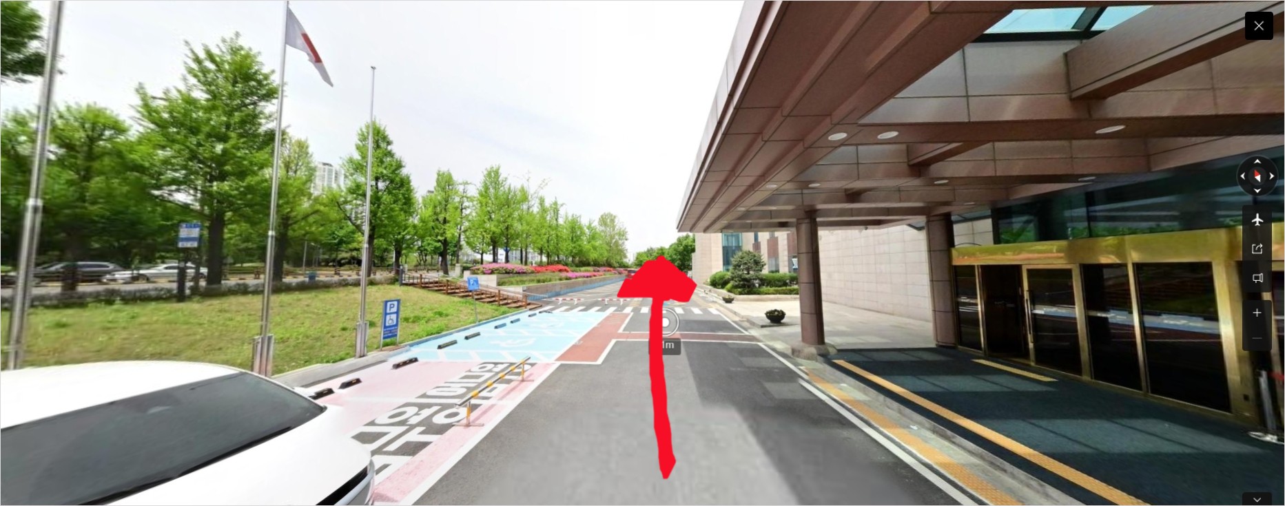 올림픽공원 인근 올림픽파크텔 추천 주차장 위치 로드뷰