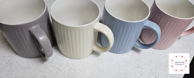 벨루즈까사-솜사탕 파스텔 머그 4종-측면 사진