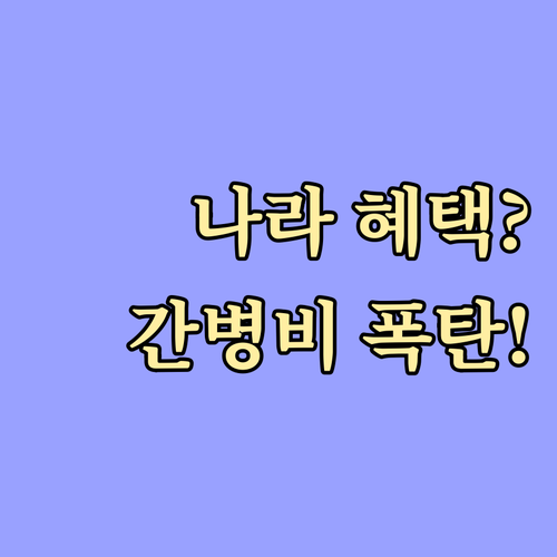 장기요양보험 혜택 범위와 민간 간병보..