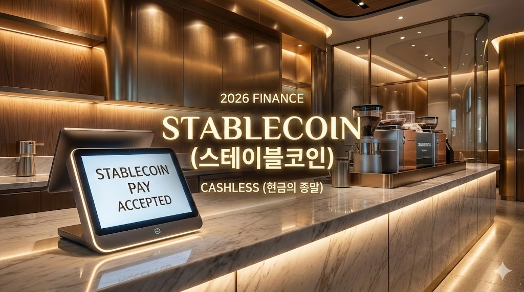 스타벅스 스태이블코인 결제 상용화, 현금의 종말이 시작됐다: 2026 암호화폐 부의 사다리 타는 법