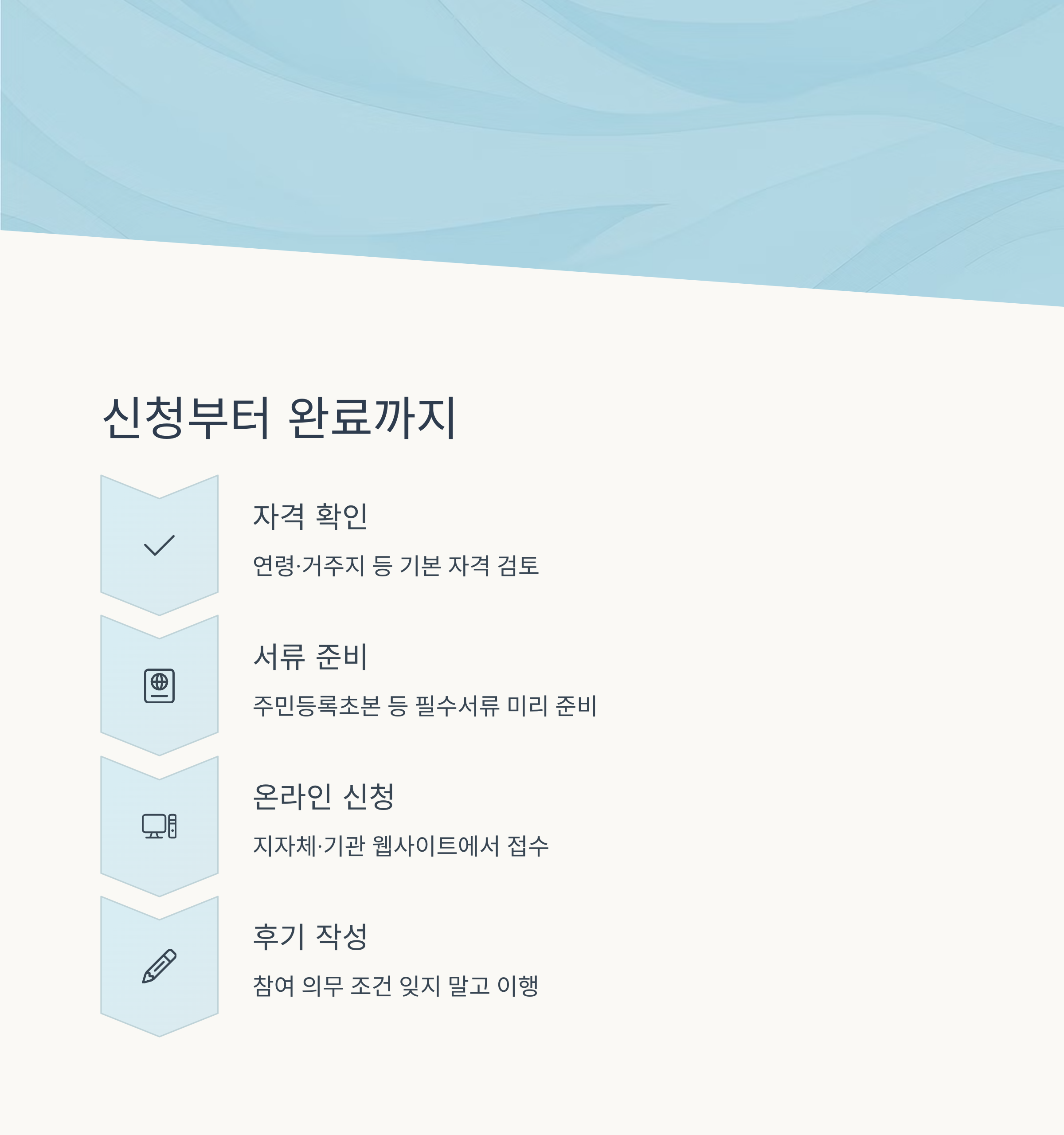 신청 절차와 유의사항