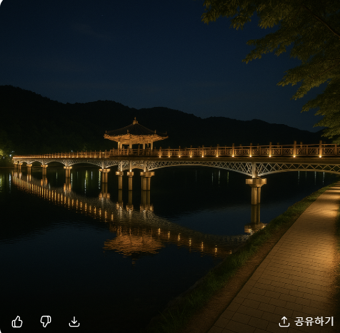 안동 월영교 야경 걷기 코스와 촬영 포인트 관련 사진