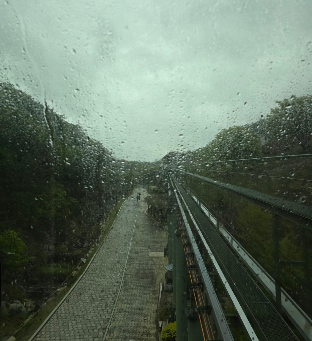 포천 아트밸리 모노레일 안에서 내다본 풍경 이미지