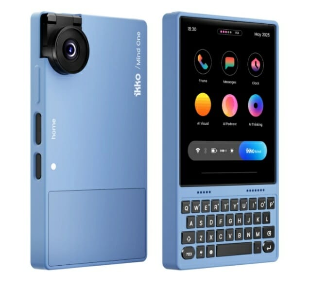 이 스마트폰은 4.02인치 AMOLED 디스플레이와 플립업 카메라를 탑재했다.