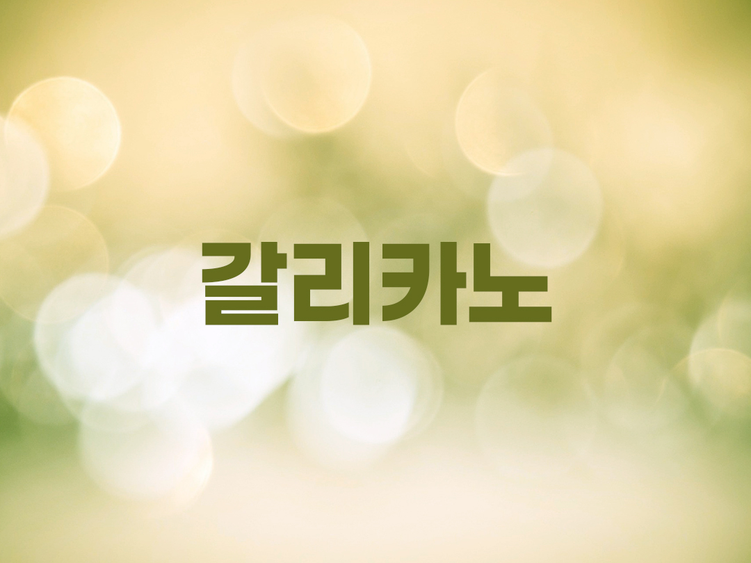 갈리카노 천주교 남자세례명