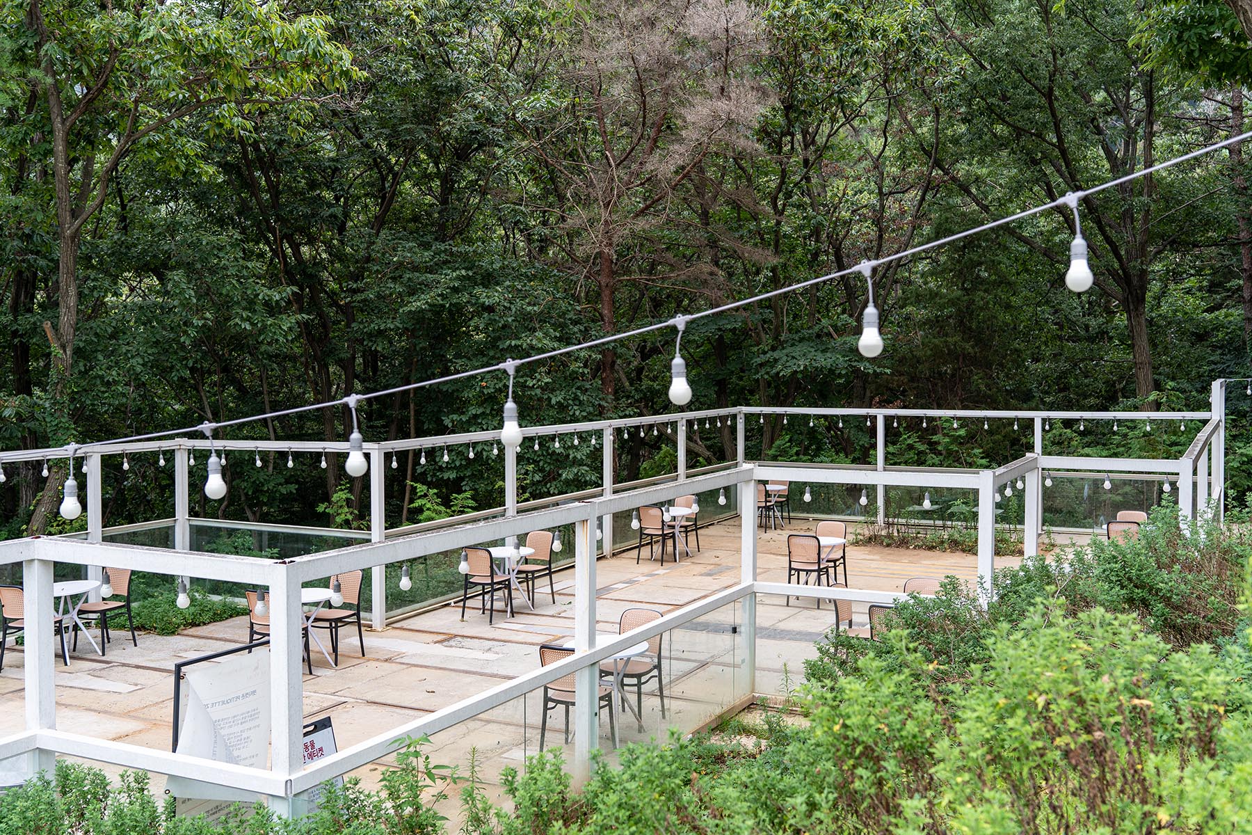 두루미 베이커리 카페 야외 정원