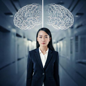 직장인의 좌뇌 우뇌 관련된 모습