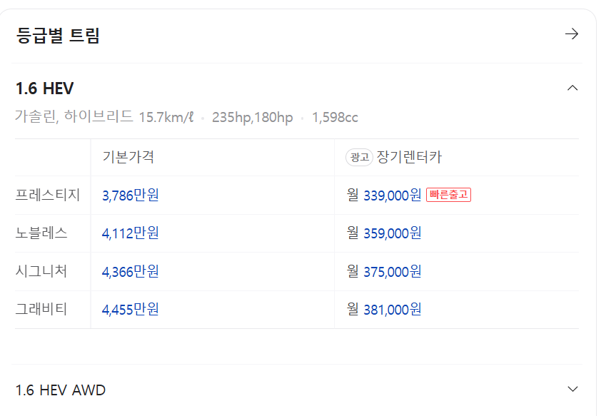 쏘렌토-하이브리드