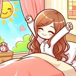 Illustration_of_a_girl_stretching_in_the_morning