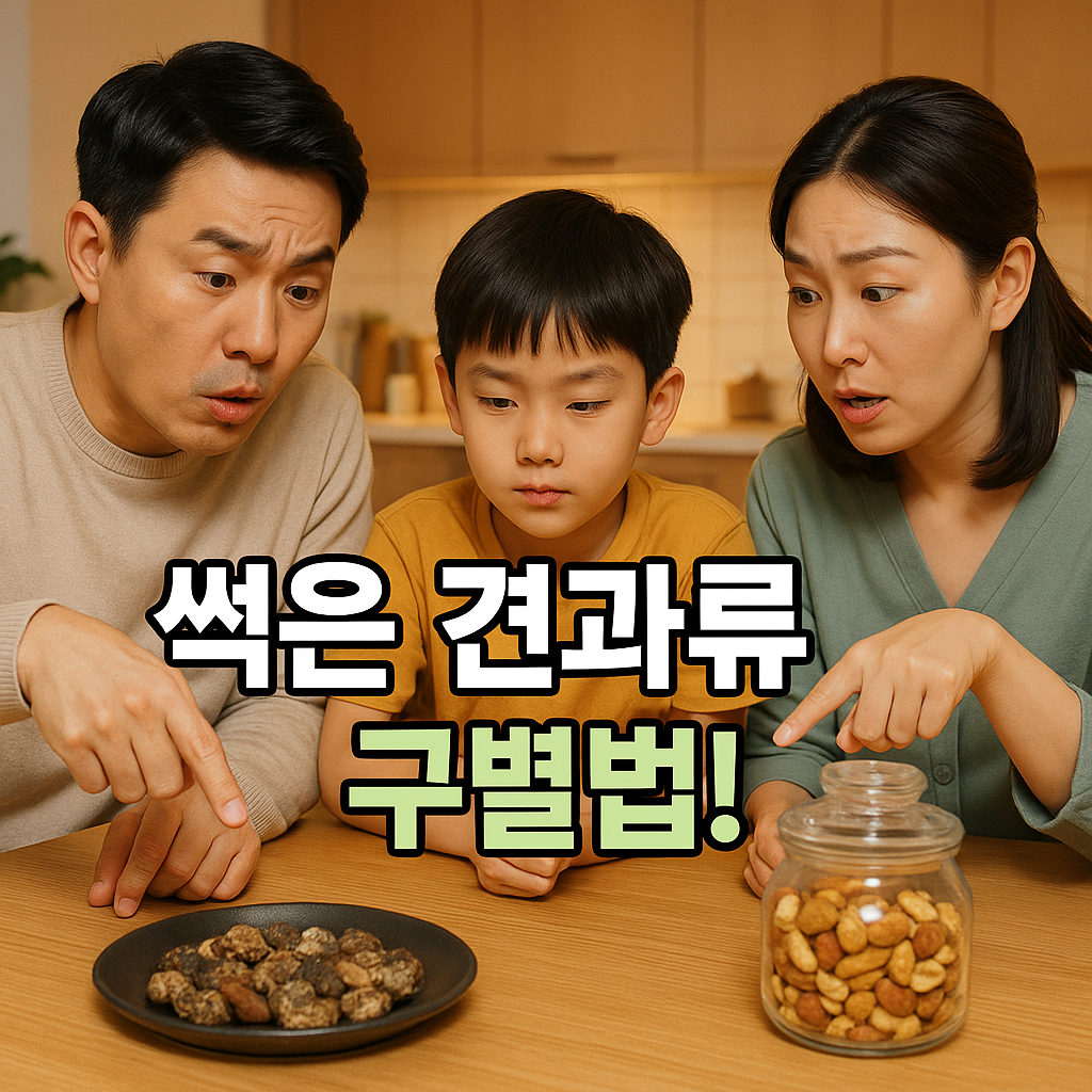썩은 견과류 구별법