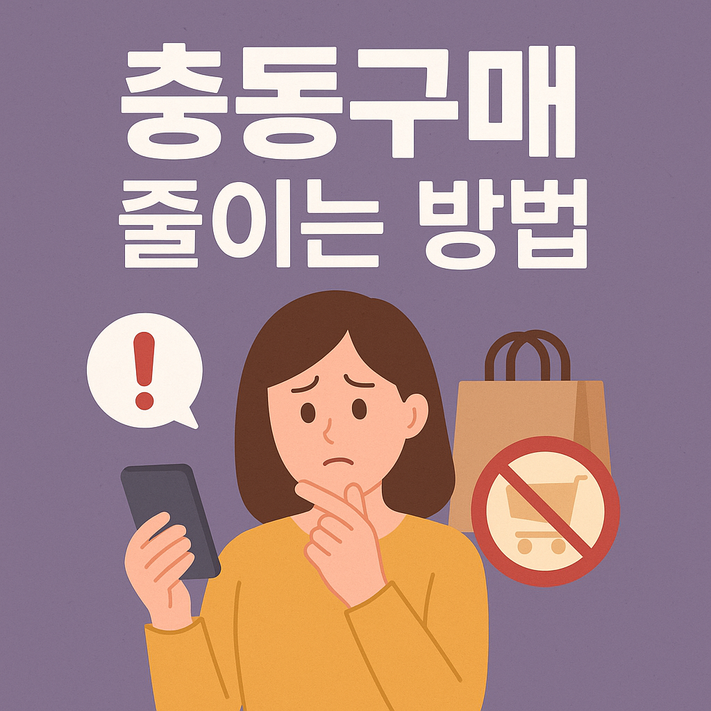 충동구매 줄이는 방법