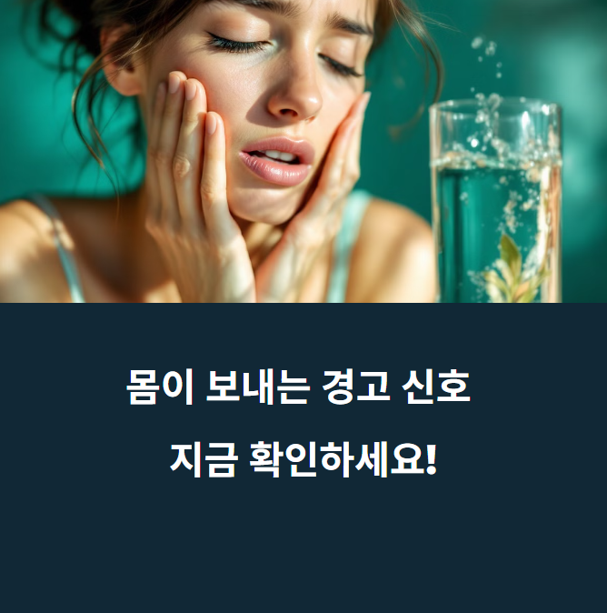 "물 한잔의 기적" 당신의 몸이 보내는 탈수 신호 해독법에 대한 이미지