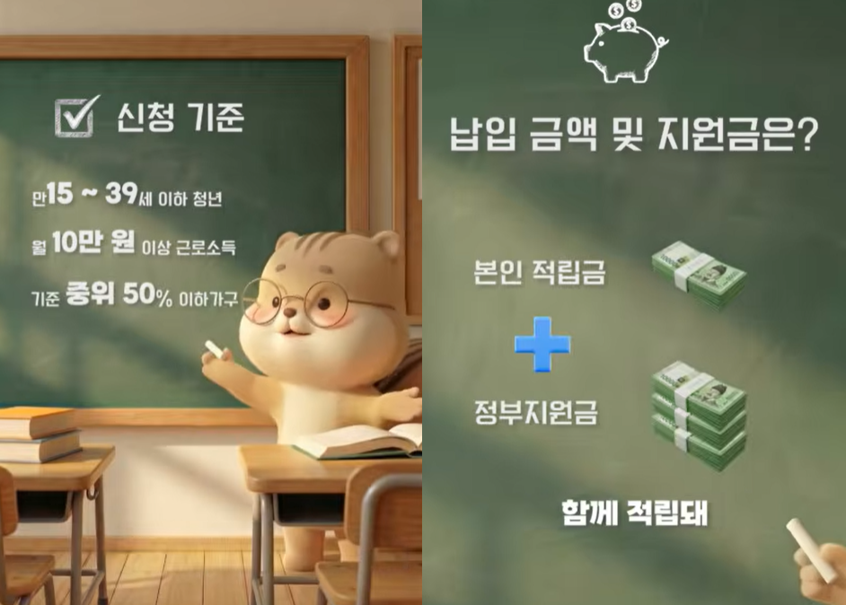 청년내일저축계좌 신청조건&middot;신청기준