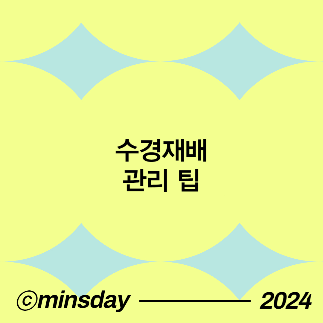 수경재배하는방법