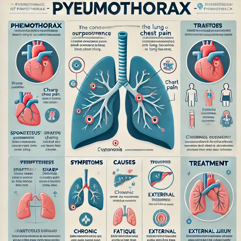 폐 기흉의 주요 증상