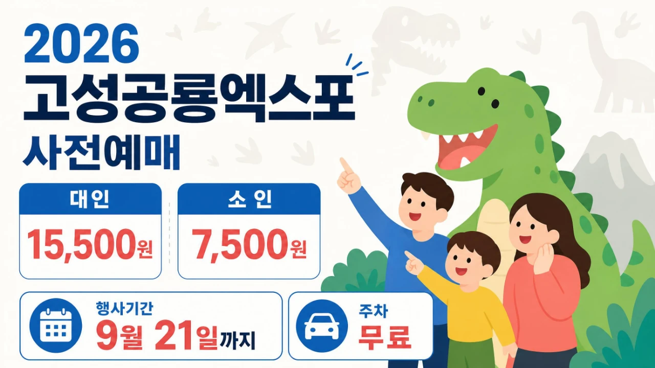 경남고성공룡세계엑스포 사전예매 대인 15500원 소인 7500원과 무료주차 정보