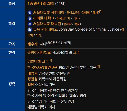 박지선 교수 프로필