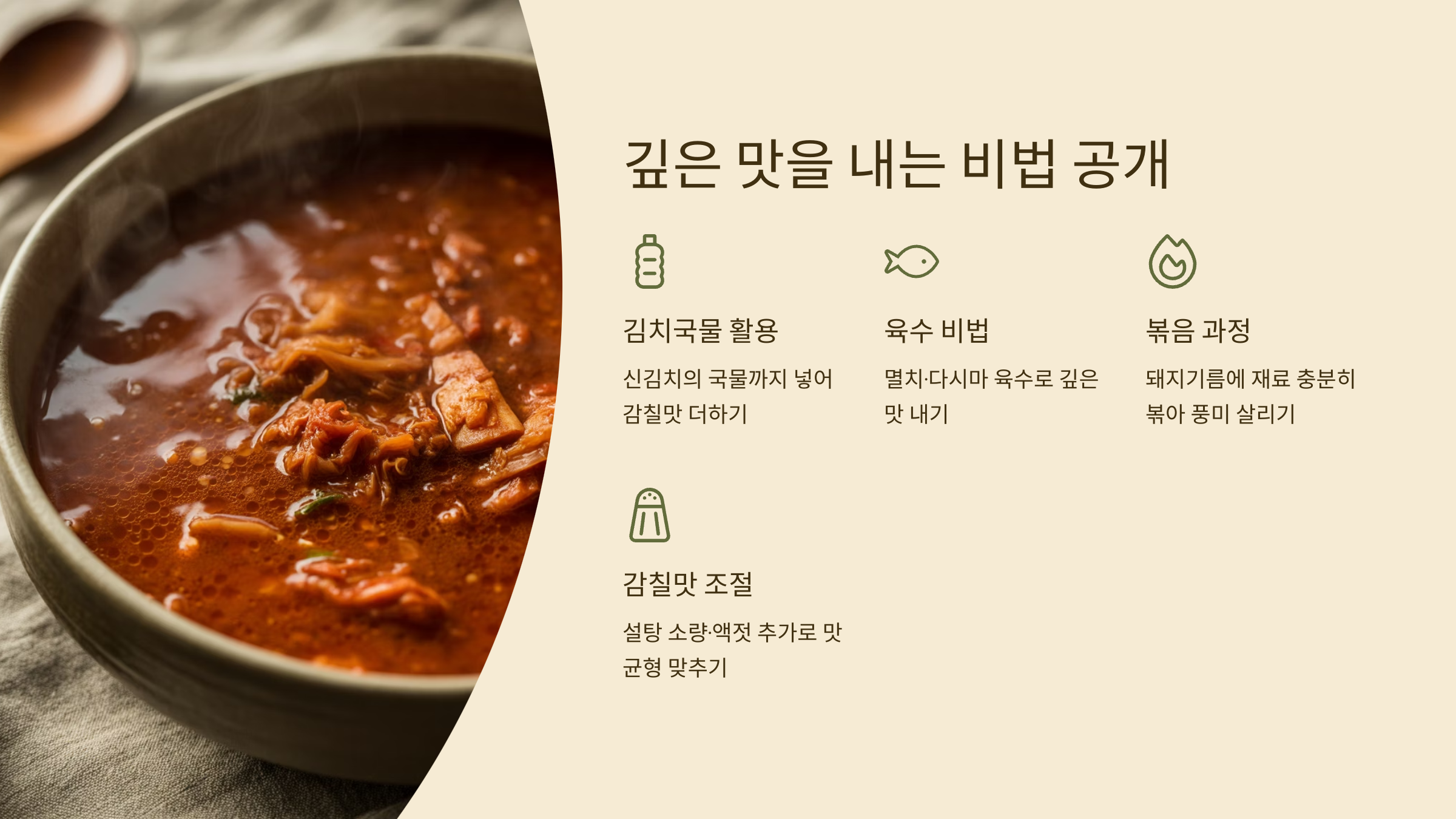 깊은 맛을 내는 비법 공개