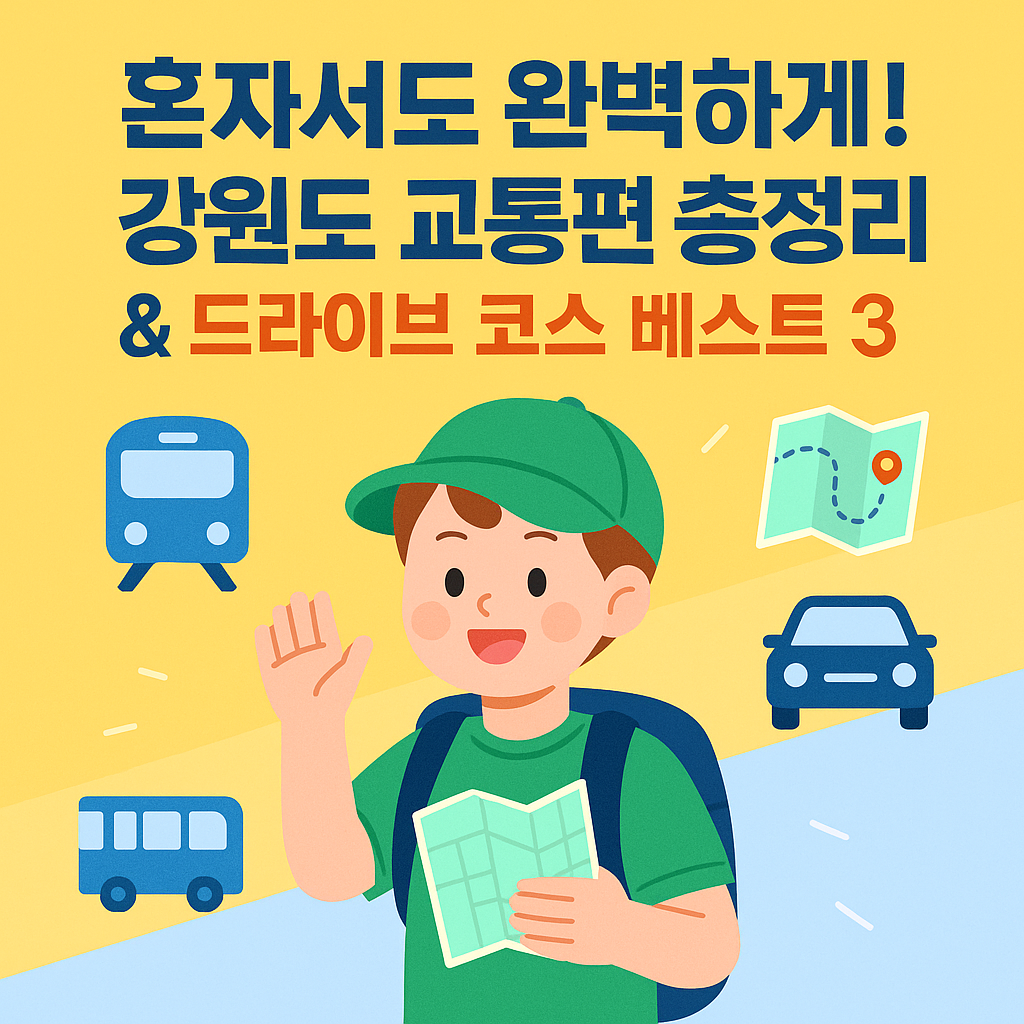 혼자서도 완벽하게! 강원도 교통편 총정리 & 드라이브 코스 베스트 3