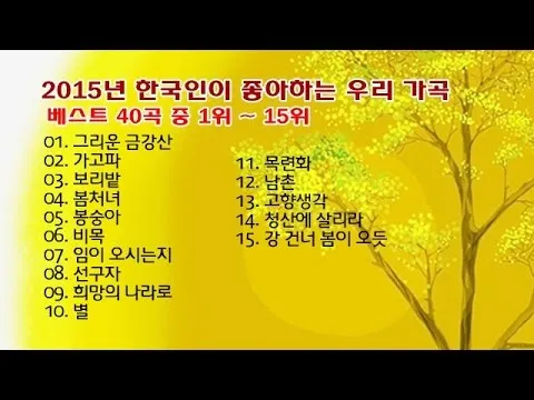 한국인이 좋아하는 가곡 모음 완벽 클래식 선집_1