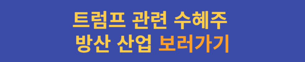 트럼프 대선 관련 수혜주