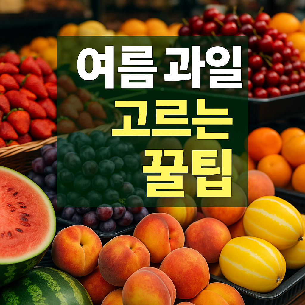 과일 장보러 가기 전 꼭 알아야 할 여름 과일 고르는 꿀팁