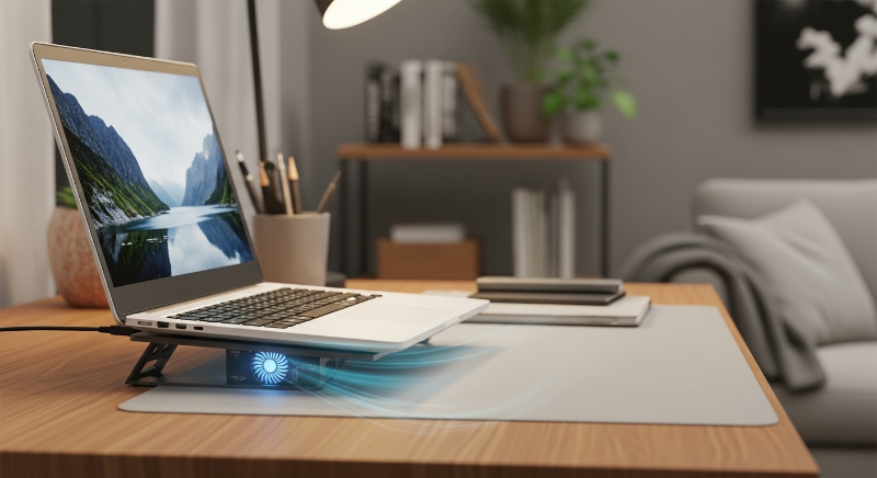 사용환경개선: 노트북 쿨링 스탠드 사용