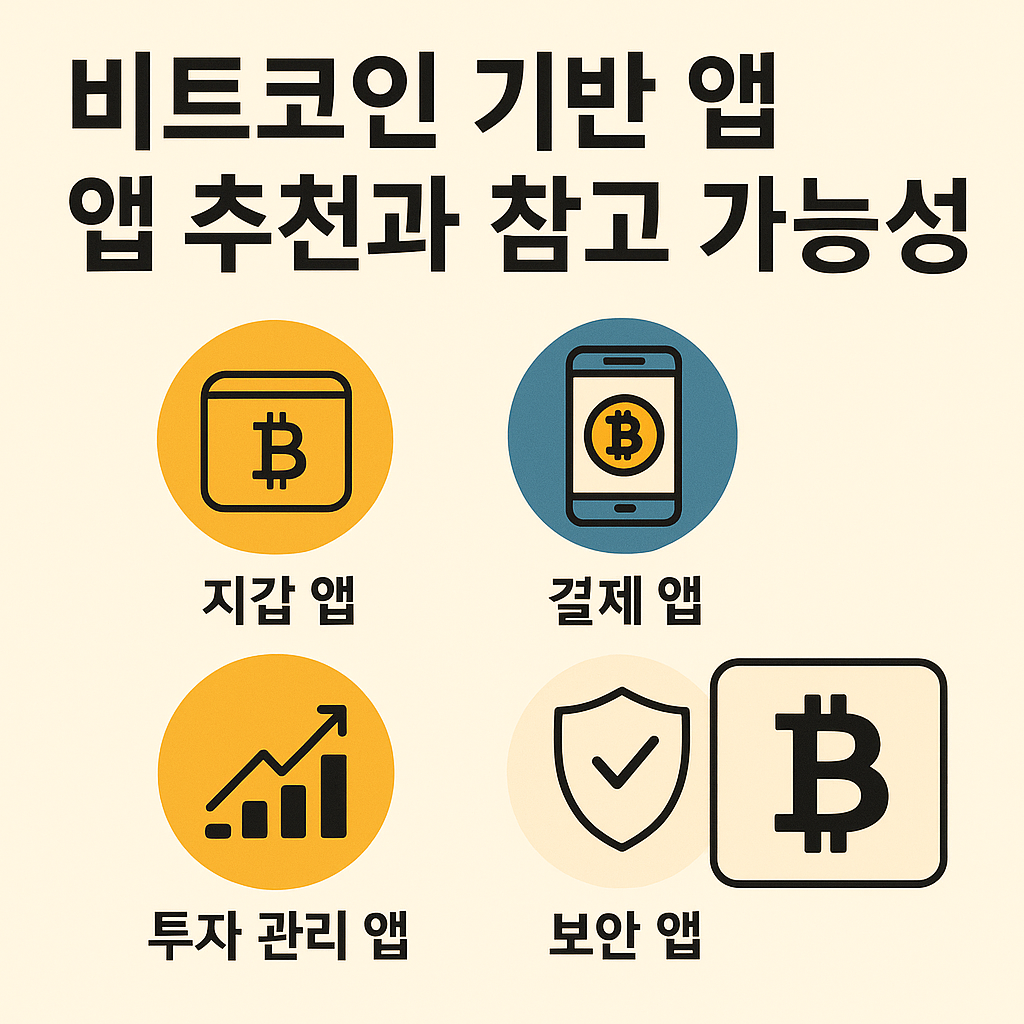 비트코인 기반 앱 앱 추천과 참고 가능성