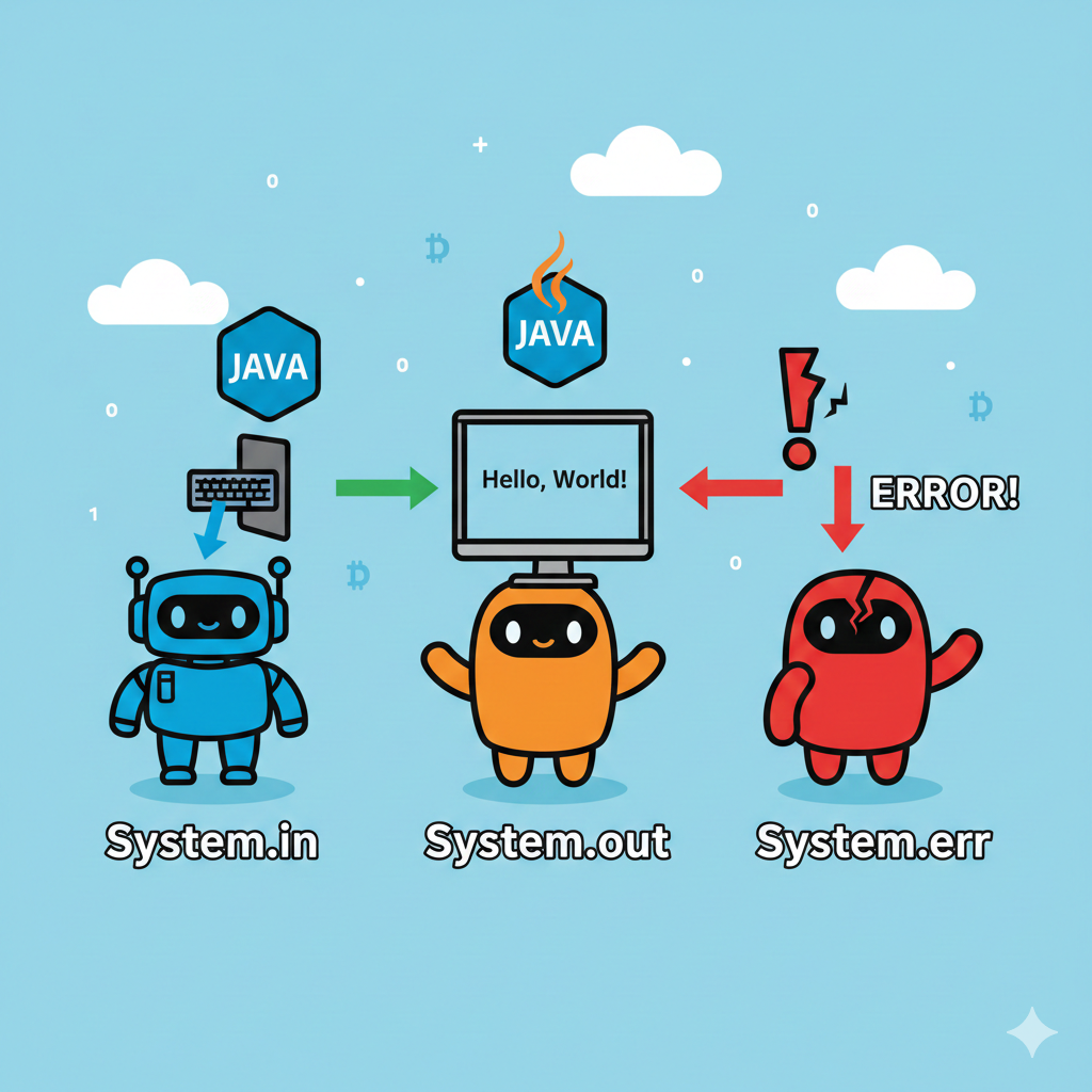 표준 입출력 스트림(System.in, out, err)