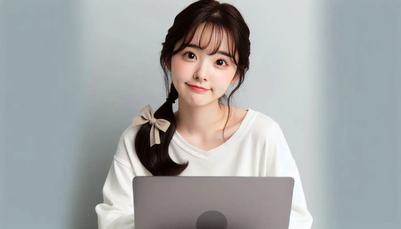 빗썸-국민은행-사전등록-방법을-알아보는-여성의-모습