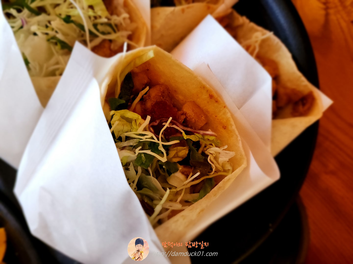 닭고기 라이스 부리또 4조각