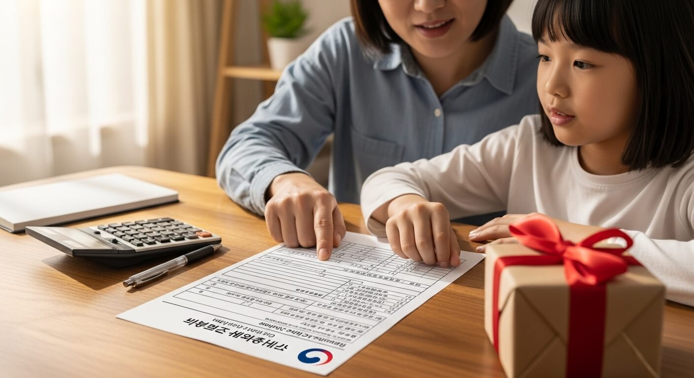 자녀 증여세 면제 한도액