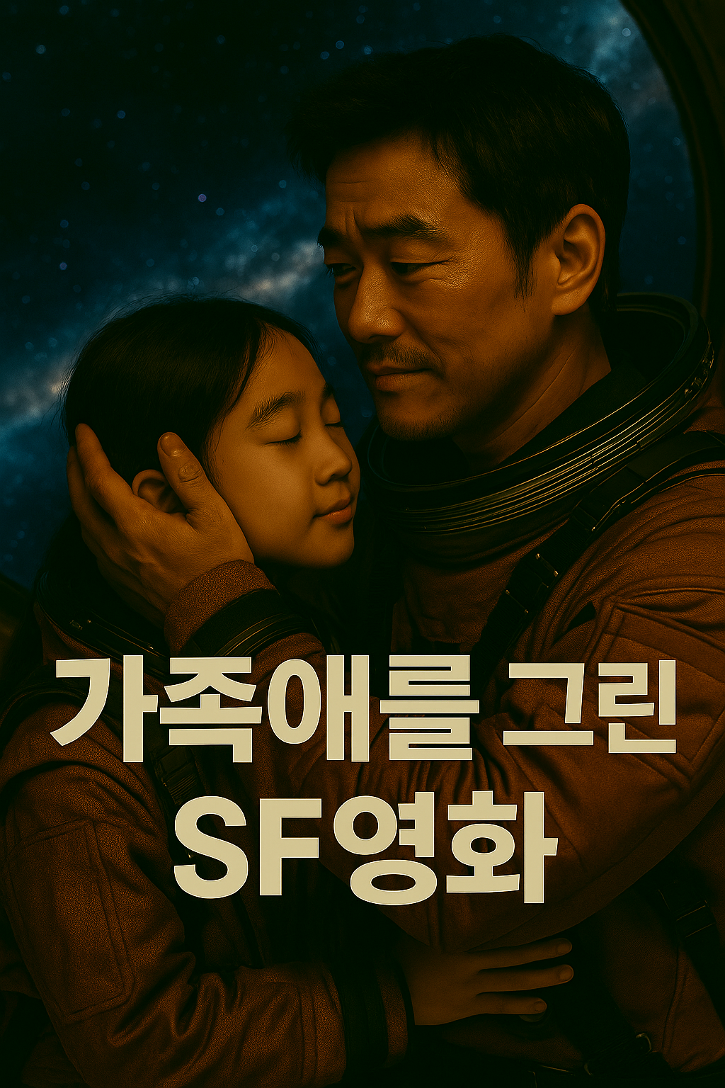 우주를 배경으로 가족애를 그린 한국 SF영화 장면