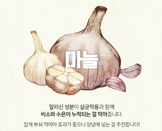 마늘입니다.