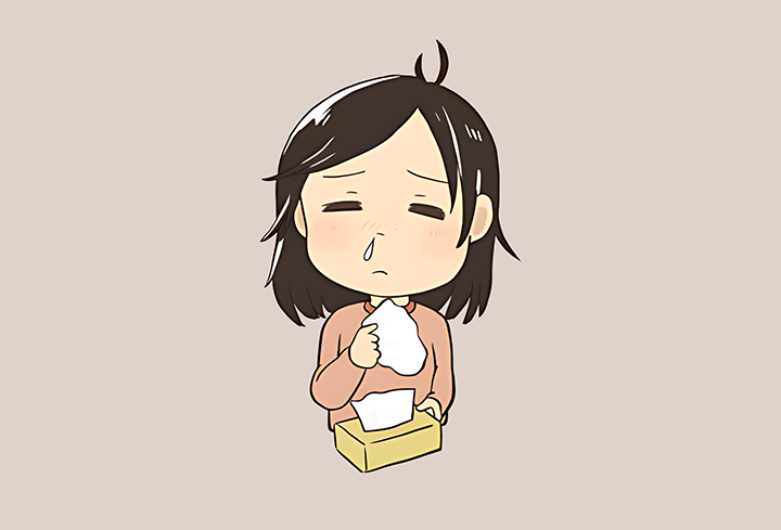 염증으로-코막힘이-생긴-여성