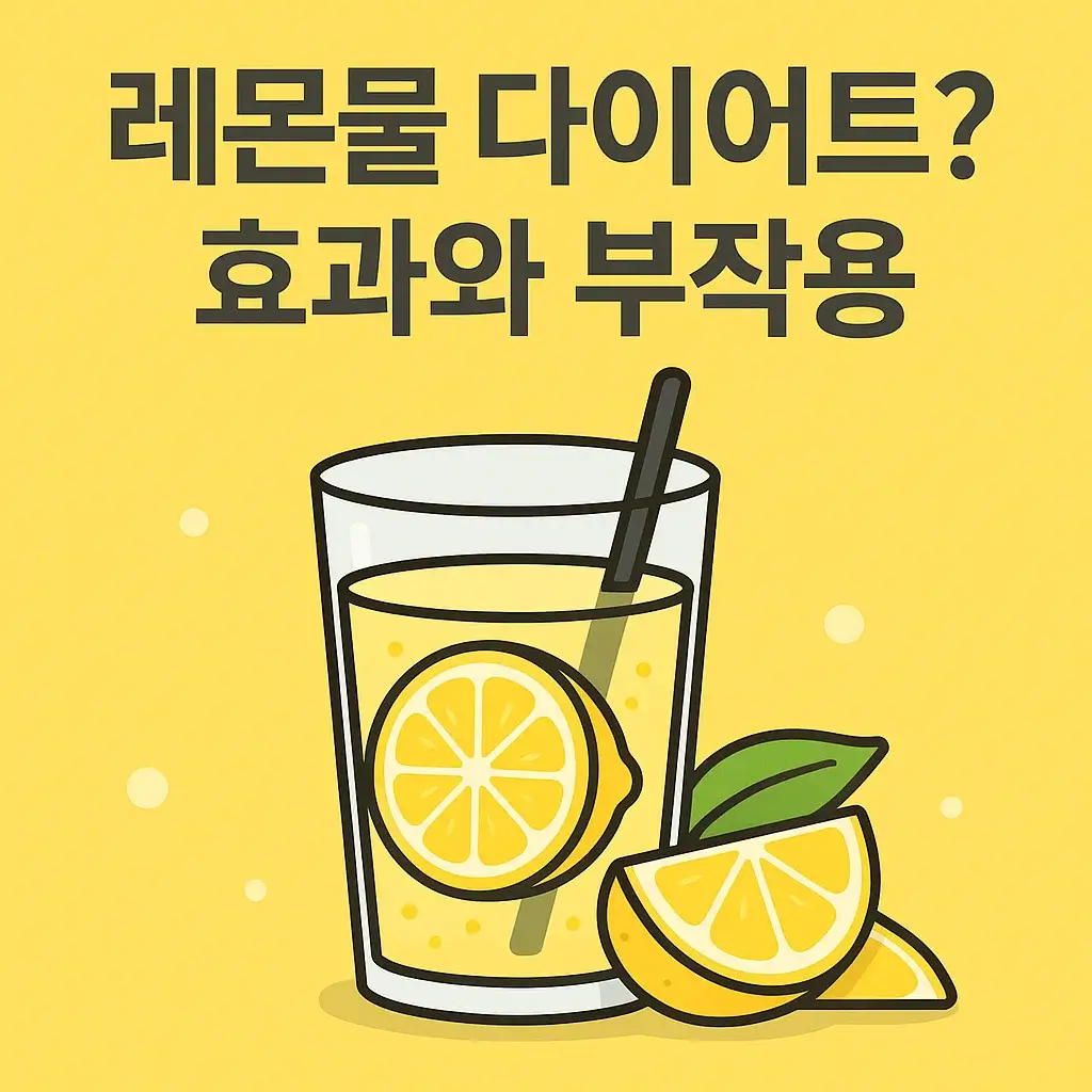 레몬물 다이어트는 효과 있을까? 후기와 주의사항