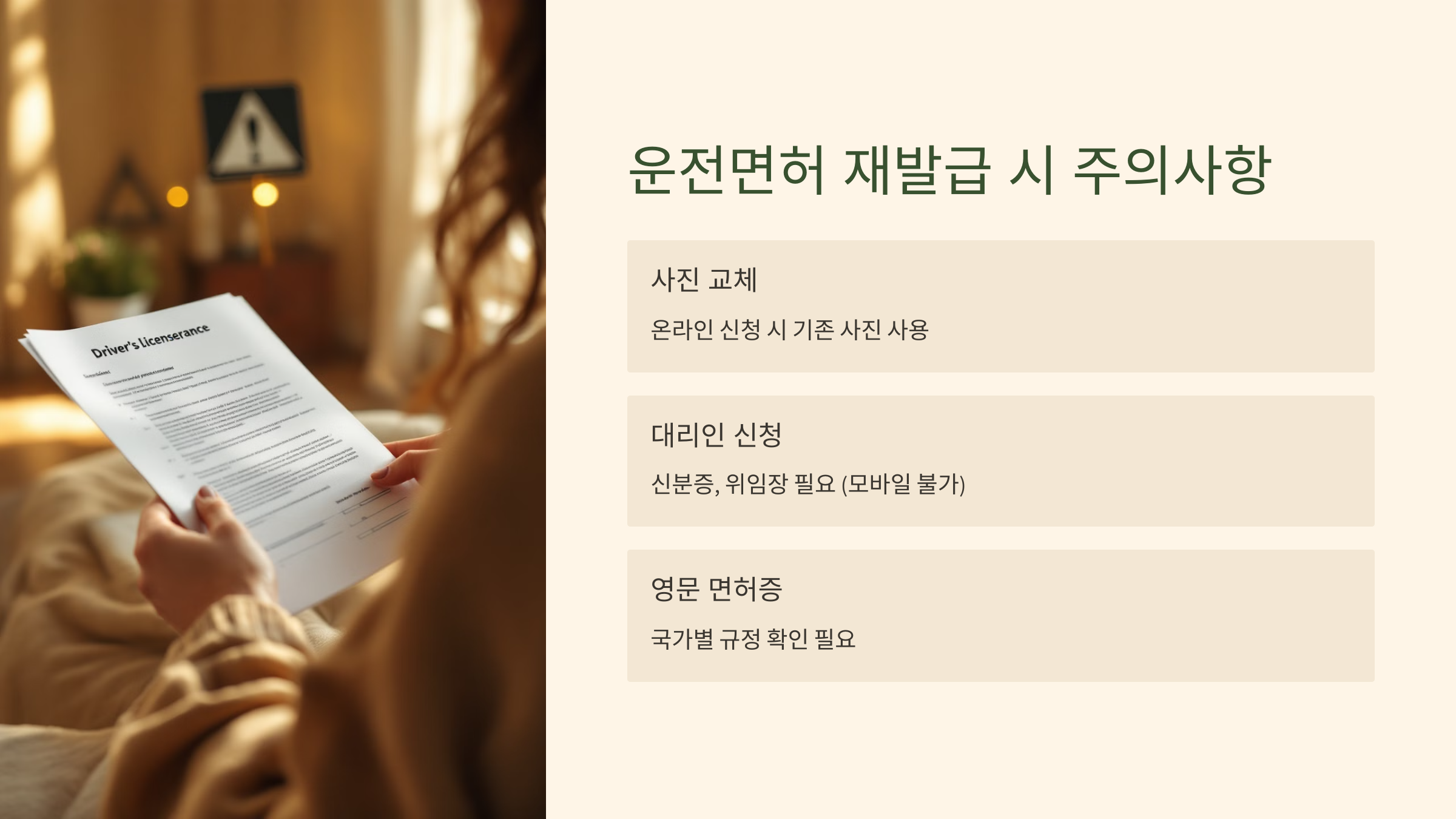 운전면허 분실신고 재발급