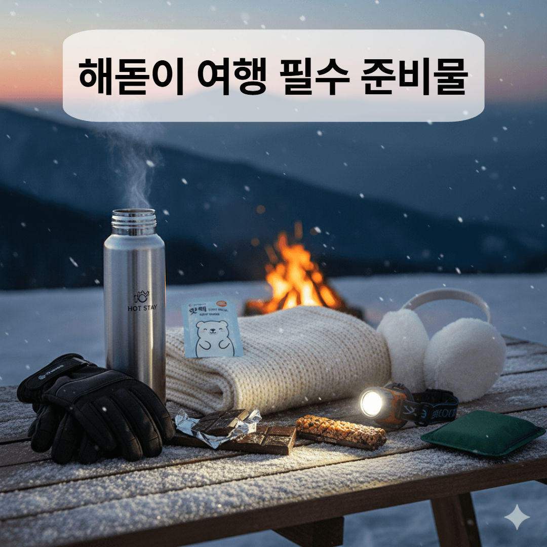 해돋이 여행 필수 준비물 체크리스트 썸네일