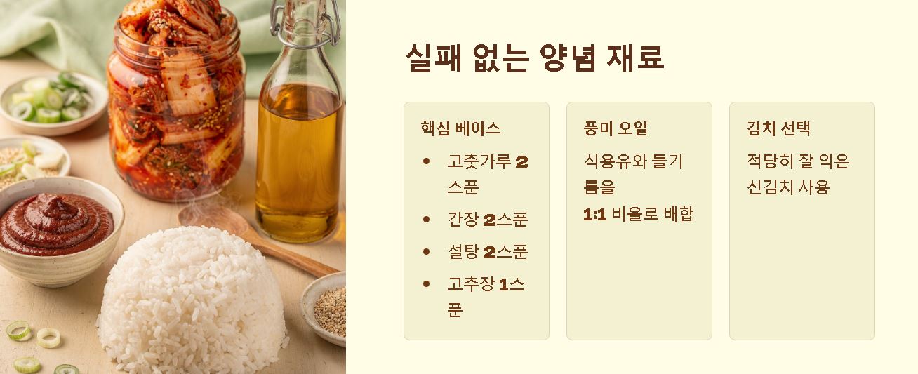 김치볶음밥 맛있게 만드는법
