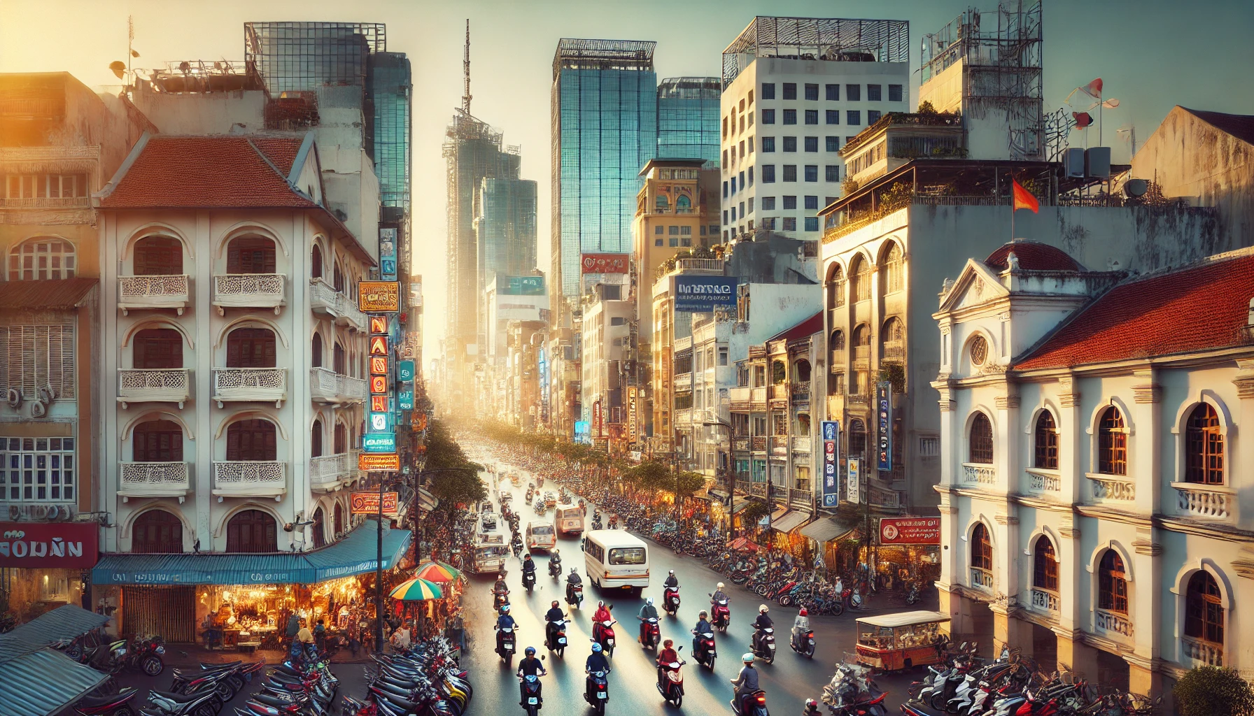 호치민 도시 풍경