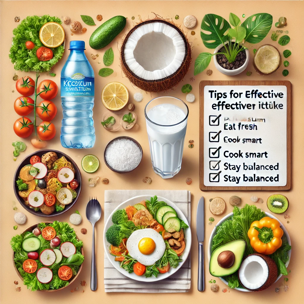 효과적으로 칼륨 섭취하기 위한 팁