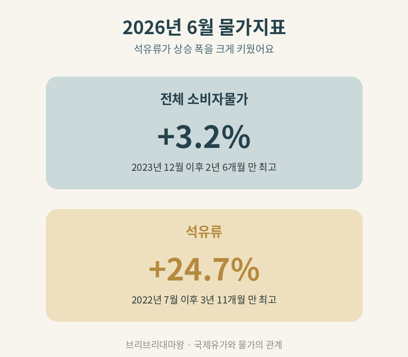 장 보다가 문득, 이거 다 기름값 때문인가 싶었어요. 국제유가와 물가 상관관계