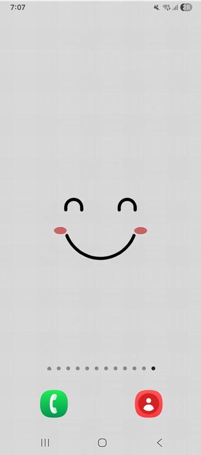 방법 1: 홈화면에서 빈 공간 길게 누르기