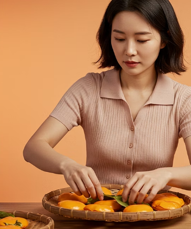 감잎차 만드는법: 비비기&amp;#44; 건조&amp;#44; 보관